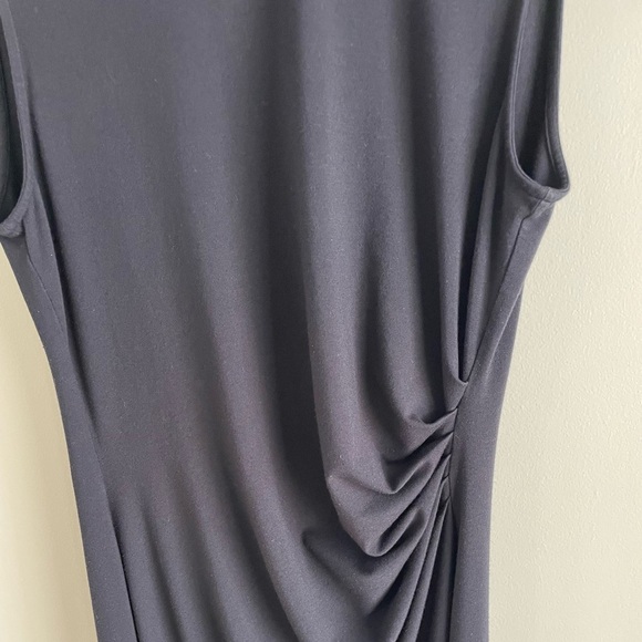 Theory Twist-Front Dress - Night Sky Navy - Size Medium - Picture 13 of 14